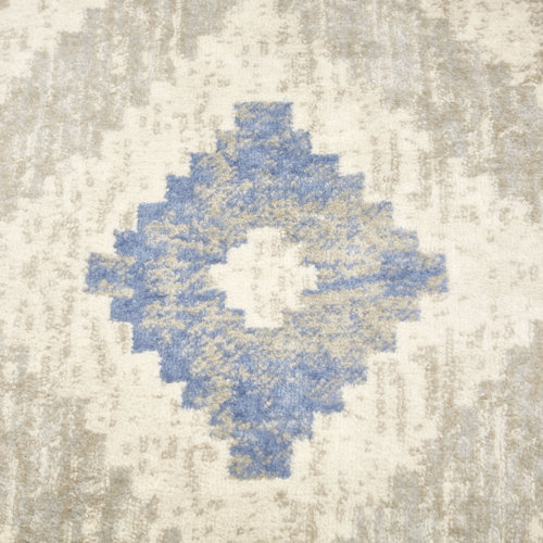 Dakota Fields Hamm Machine Woven / Power Loomed Performance Ivory/Blue